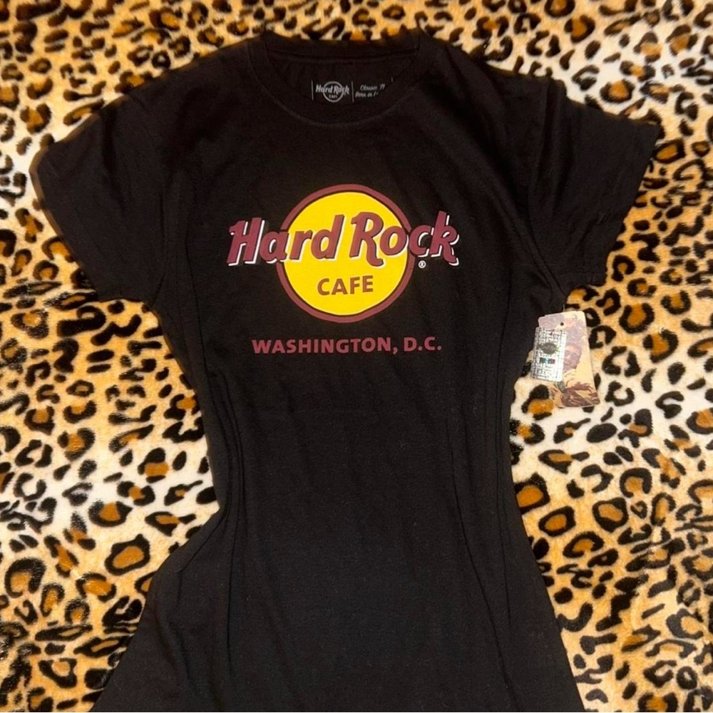 Y2k Hard Rock Cafe Graphic Baby Tee T-shirt
